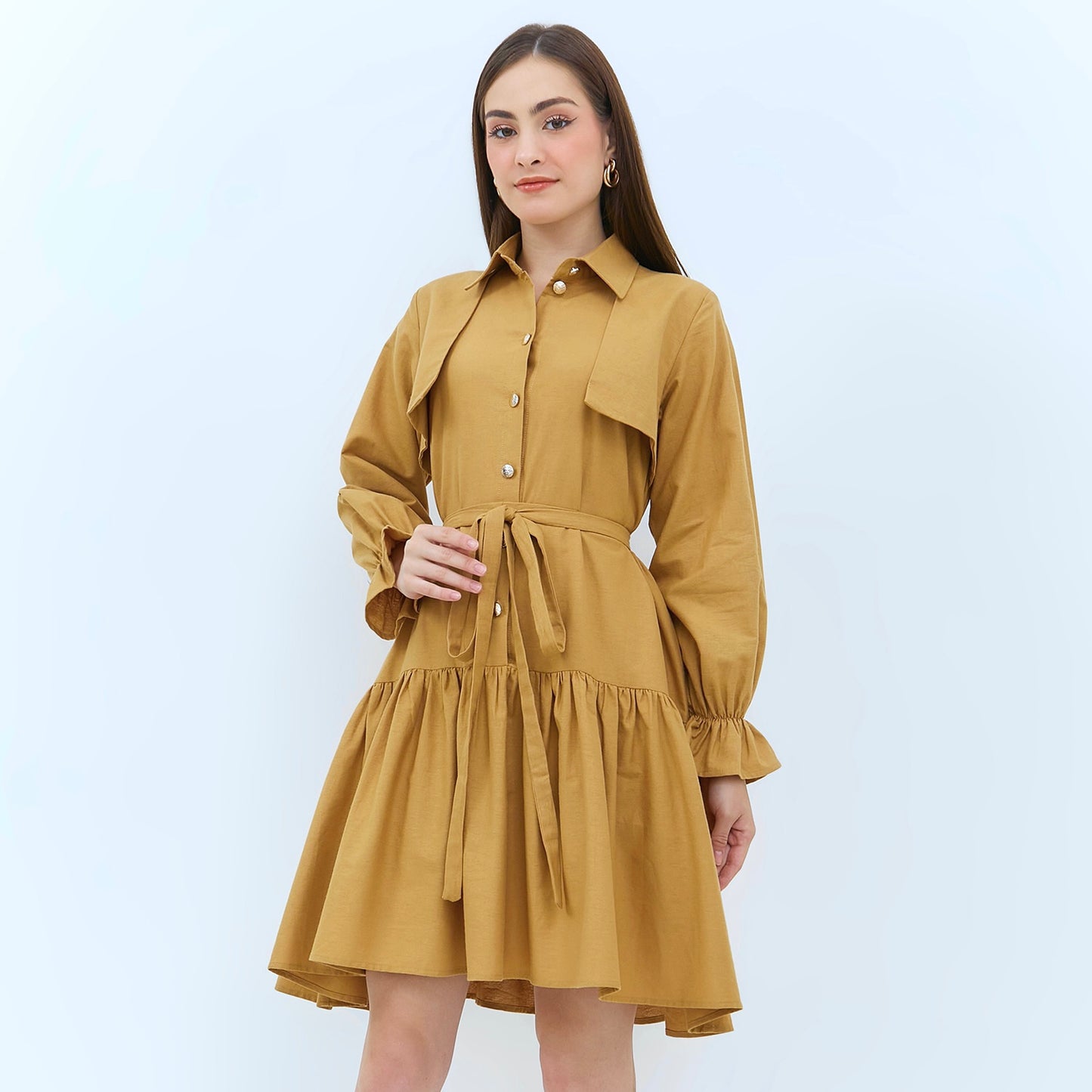 Look 50 | Short Shirt Flare dress