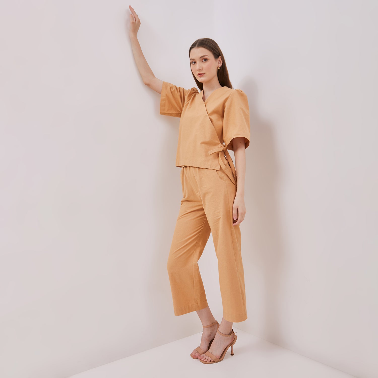 Lamera Studio Look K46 Culotte Pants in Khaki