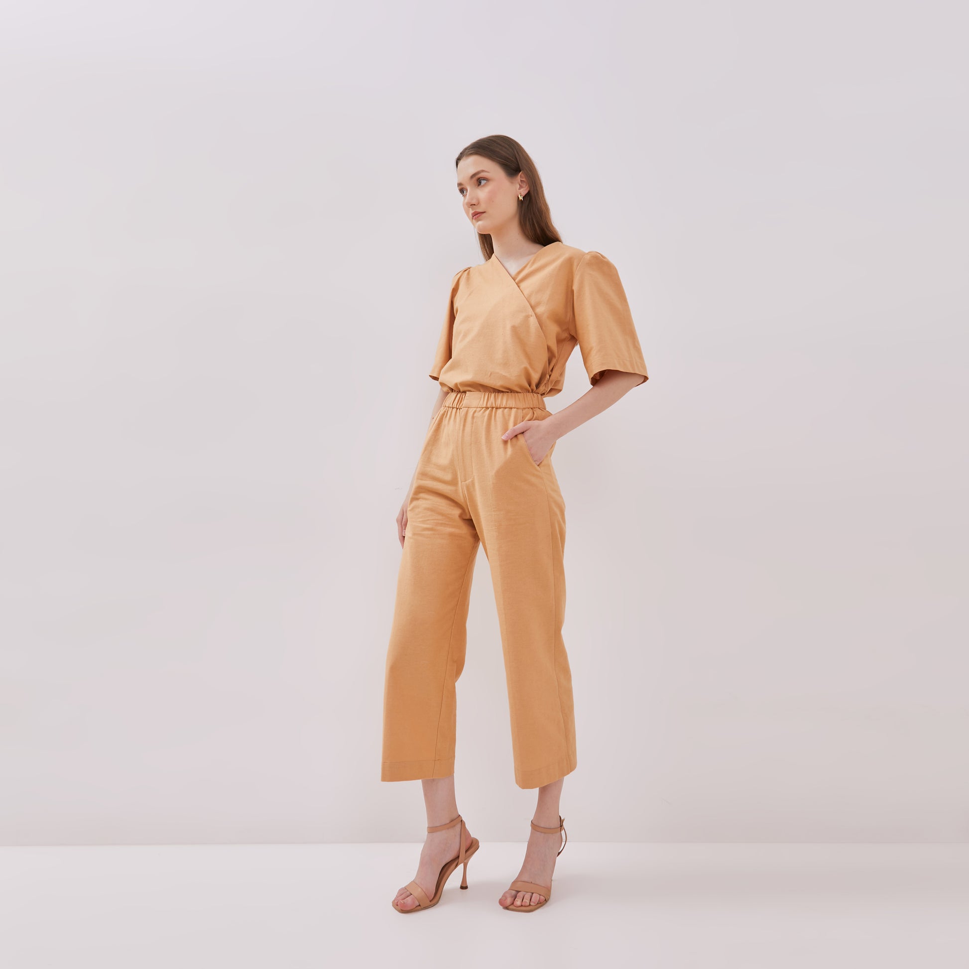 Lamera Studio Look K46 Culotte Pants in Khaki