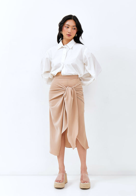 Look 6S | Drapped skirt