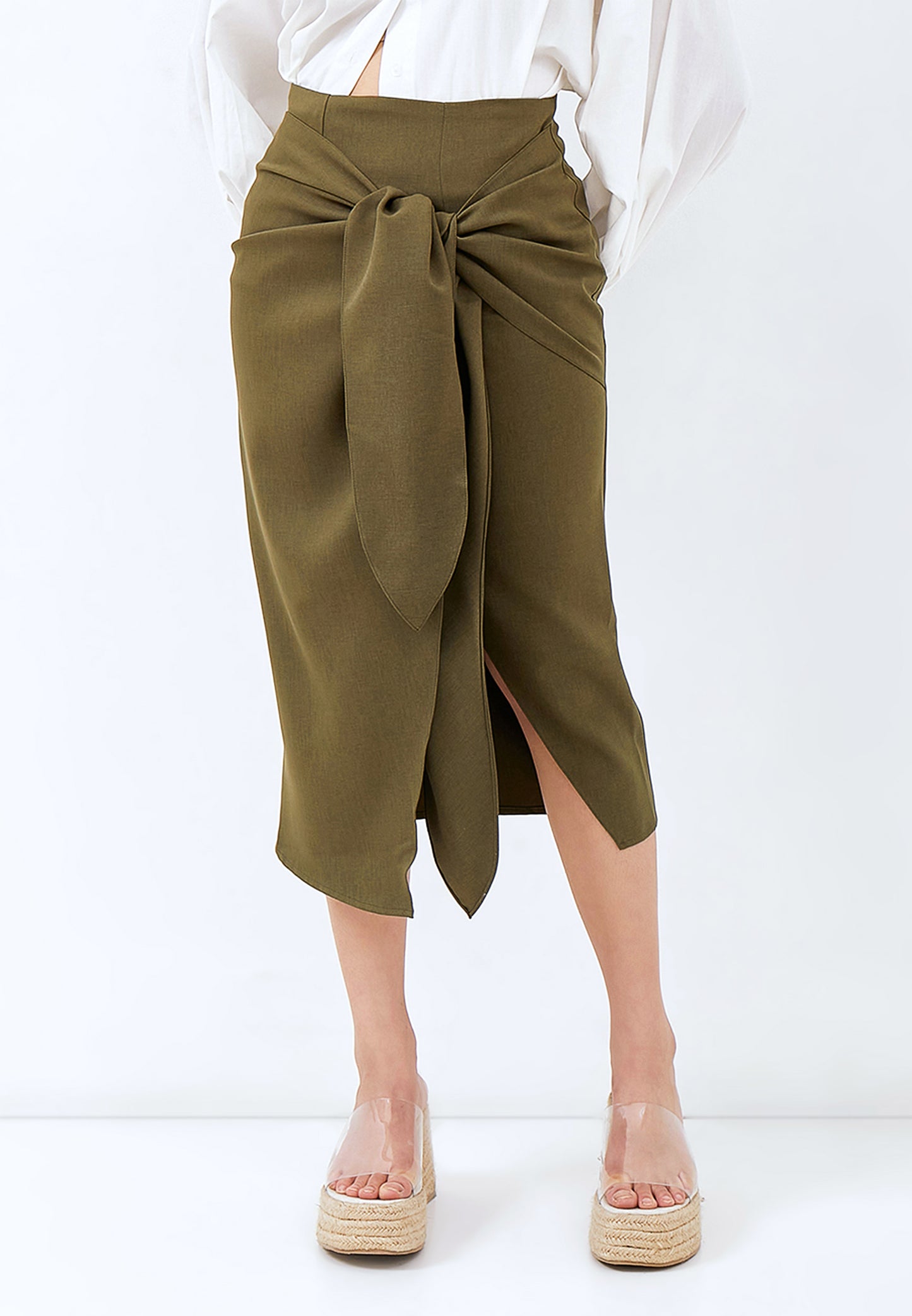 Look 6E | Drapped skirt