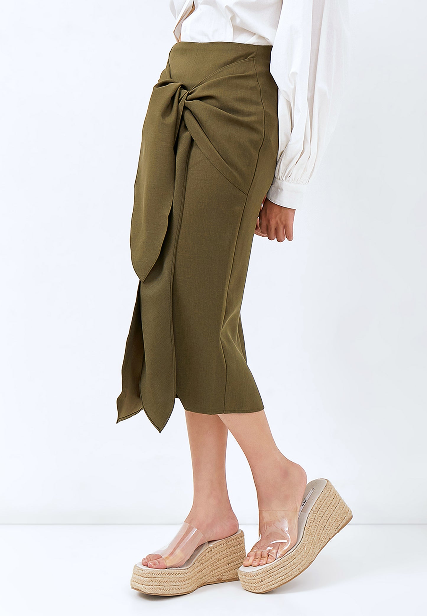 Look 6E | Drapped skirt